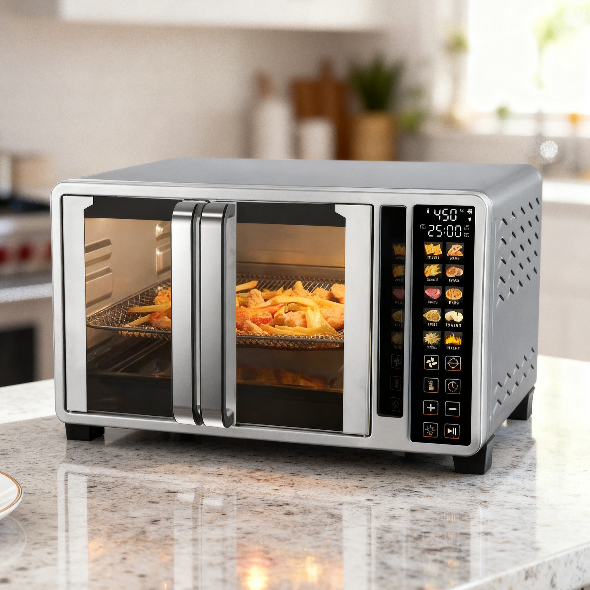 Chefii 25qt French Door Color Screen Air Fryer Oven