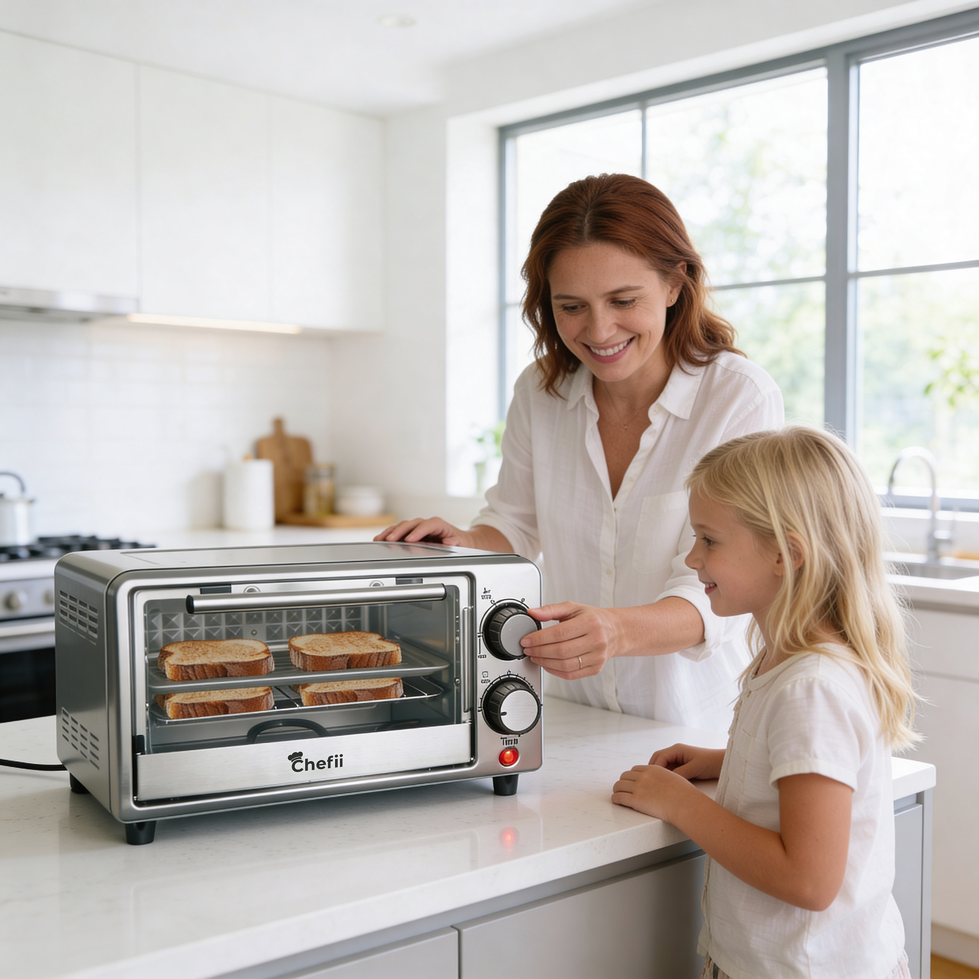 Chefii 4 Slice Toaster Oven
