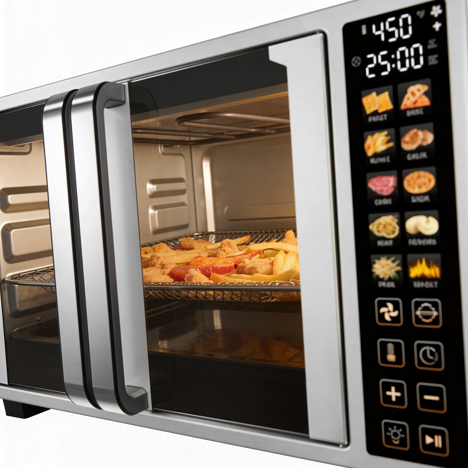 Chefii 25qt French Door Color Screen Air Fryer Oven